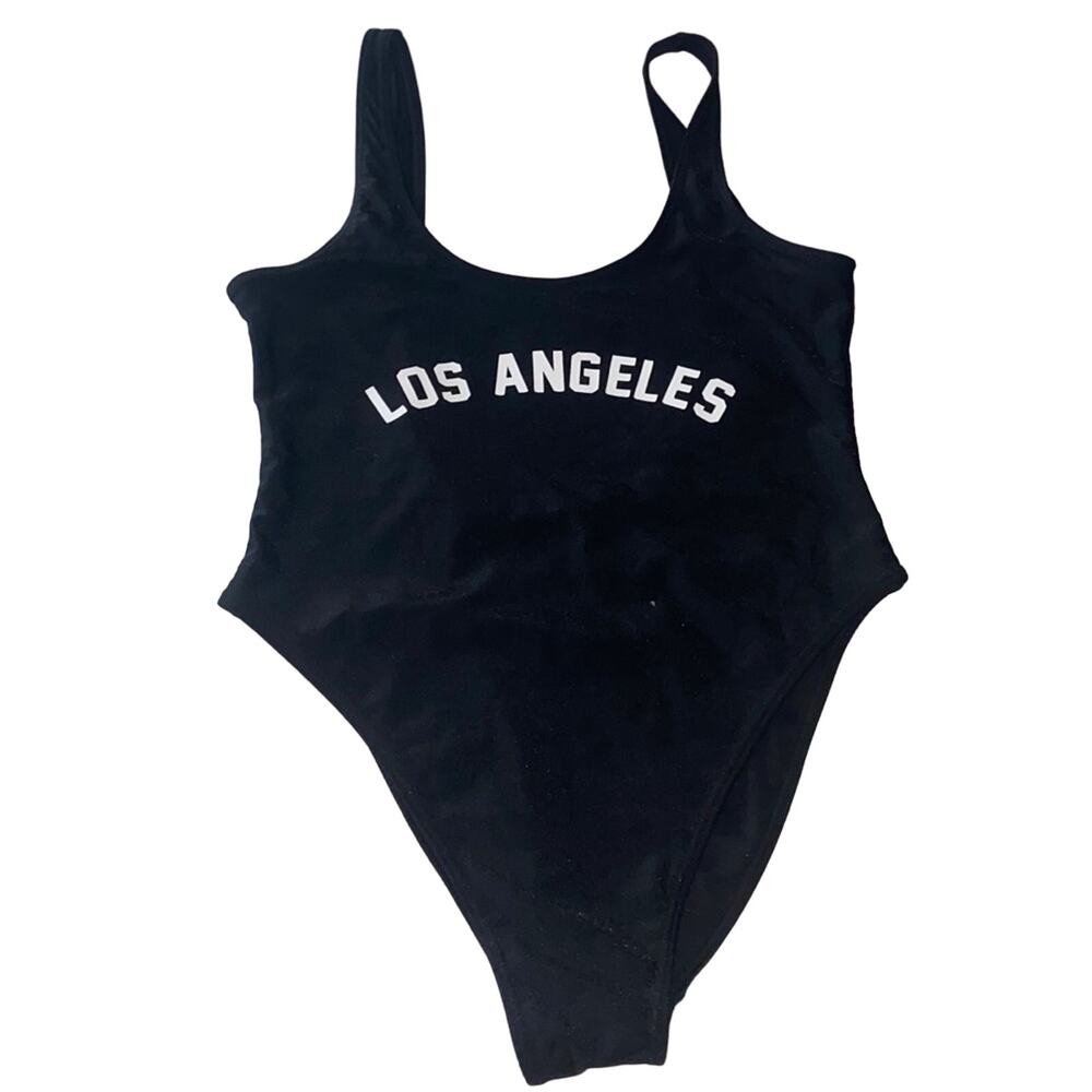 Los Angeles high waisted low back one piece swim